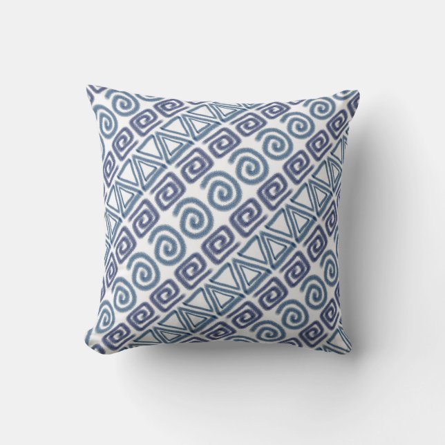 ethnic african hand-drawn pattern cushion (Front)