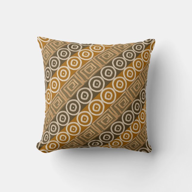 Ethnic african hand-drawn  pattern. cushion (Front)