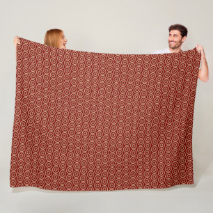 ethnic african hand-drawn pattern fleece blanket