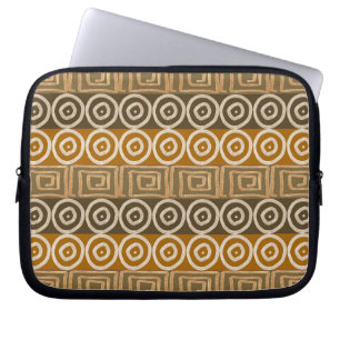Ethnic african hand-drawn pattern. laptop sleeve
