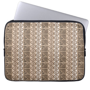 ethnic african hand-drawn pattern laptop sleeve