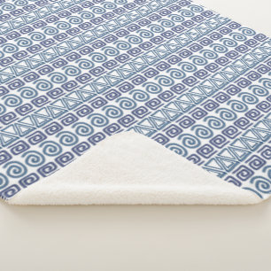Ethnic african hand-drawn pattern. sherpa blanket