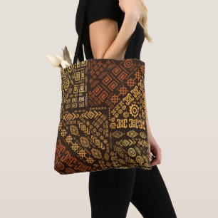 Ethnic African Pattern- browns and golds #10 Tote Bag