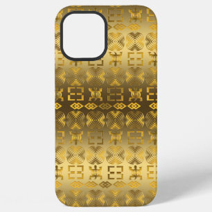Ethnic African pattern with Adinkra simbols iPhone 12 Pro Max Case