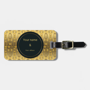 Ethnic African pattern with Adinkra simbols Luggage Tag