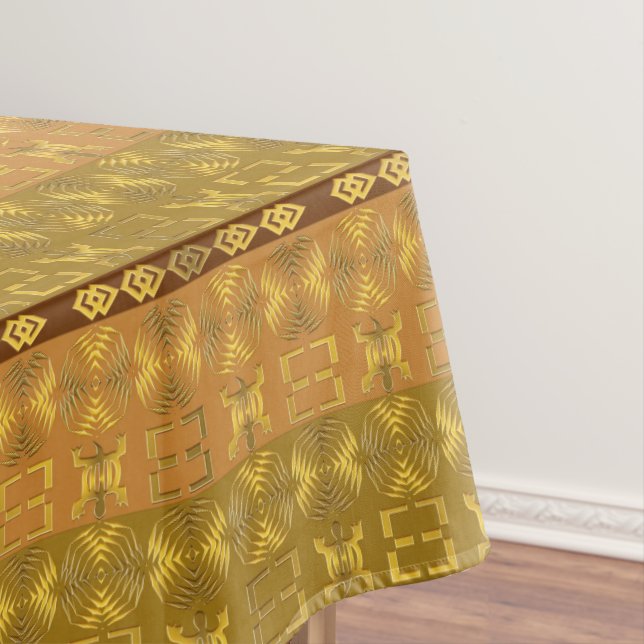ethnic african pattern with Adinkra simbols Tablecloth (In Situ)