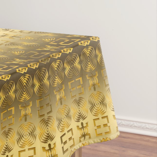 Ethnic African pattern with Adinkra simbols Tablecloth (In Situ)