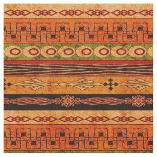 Ethnic African striped pattern. Fabric