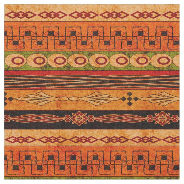 Ethnic African striped pattern. Fabric (Close Up)