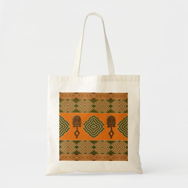 ethnic african striped tribal pattern. tote bag (Front)