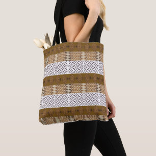 Ethnic African Stripes Tote Bag