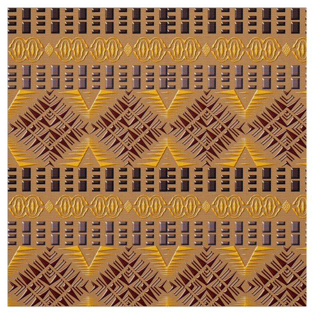 ethnic african tribal geometric pattern fabric (Swatch)