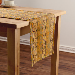 Ethnic african tribal geometric  pattern short table runner