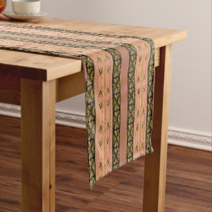 Ethnic african tribal geometric  pattern short table runner