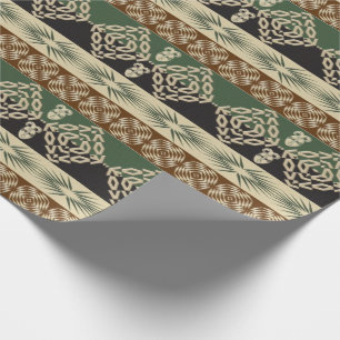 Ethnic African Tribal  Geometric Wrapping Paper