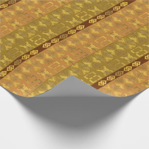 Ethnic African Tribal  Geometric Wrapping Paper
