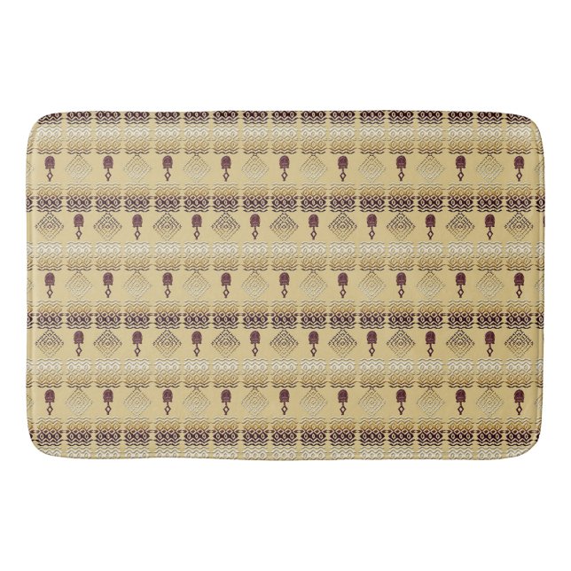 ethnic african tribal pattern bath mat (Front)
