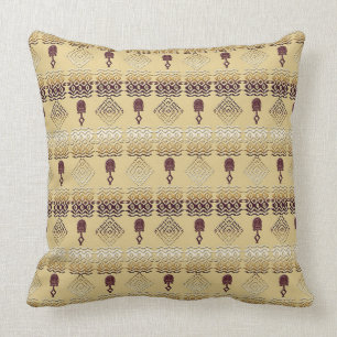 ethnic african tribal pattern cushion