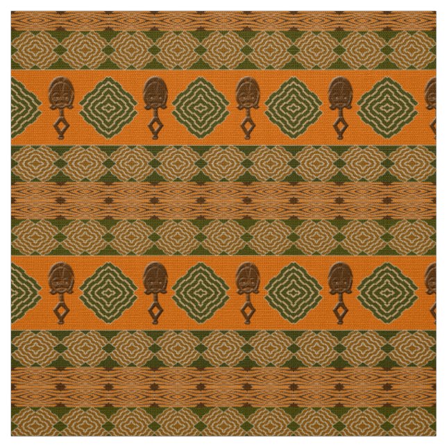 ethnic african tribal pattern fabric (Swatch)