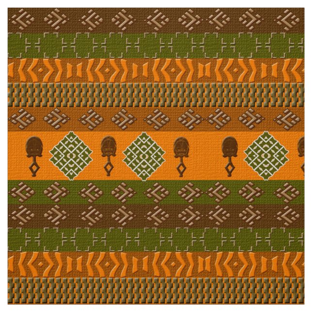 ethnic african  tribal pattern fabric (Swatch)