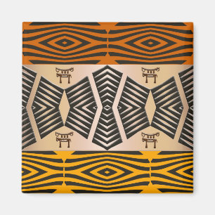 ethnic african tribal pattern magnet
