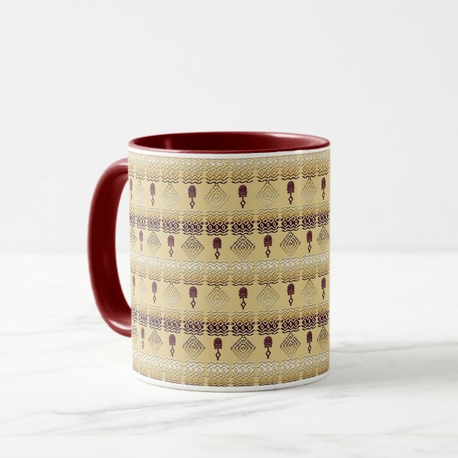 Ethnic african tribal pattern. mug (Front Left)