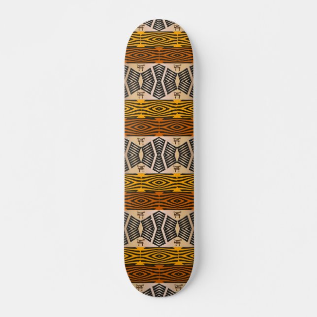 ethnic african tribal pattern skateboard (Front)