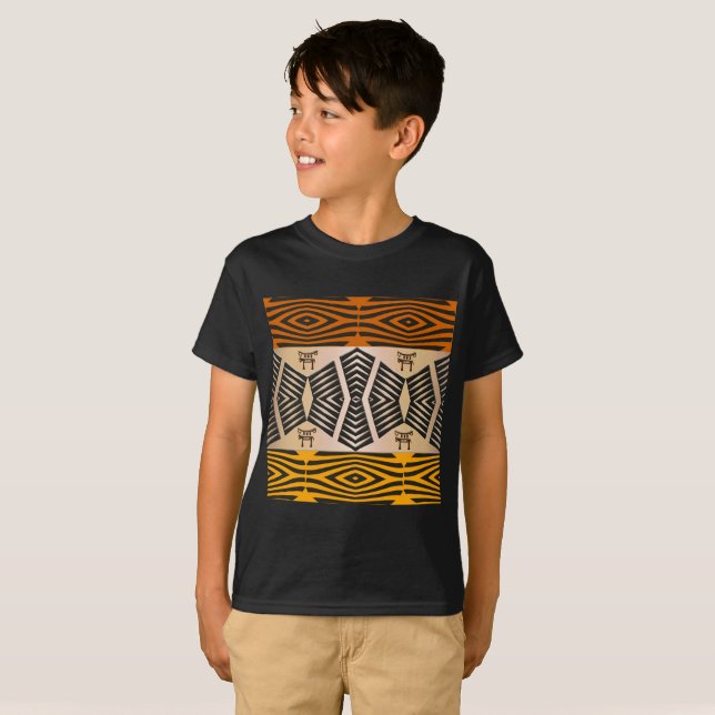 ethnic african tribal pattern T-Shirt (Front Full)
