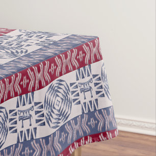 Ethnic african tribal pattern with  simbols tablecloth