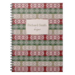 Ethnic African Tribal Stripes Pattern Notebook
