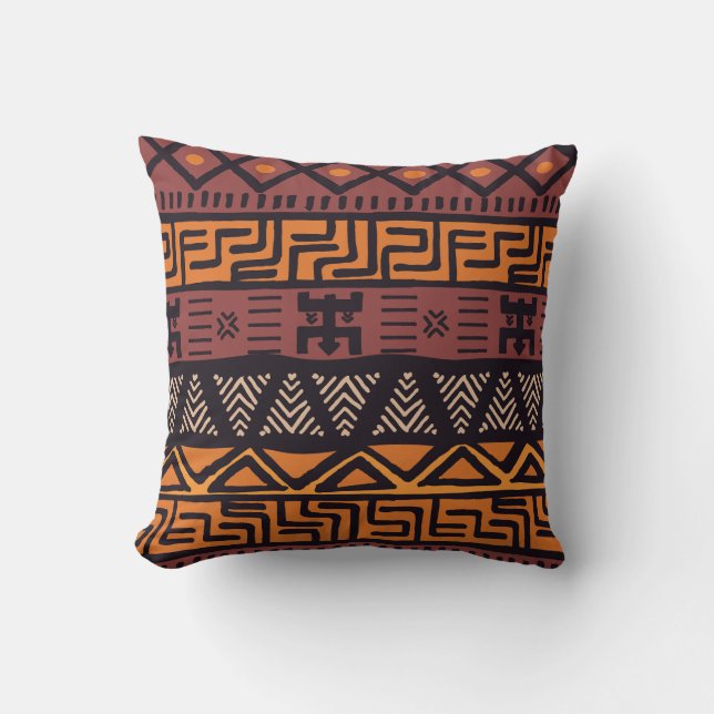 Ethnic African Vibes In Bohemian Style Cushion (Front)