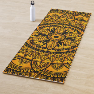 Ethnic Amber Mandala 2 Yoga Mat