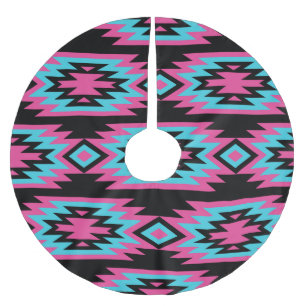 Ethnic American Indian: Aztec Motifs. Brushed Polyester Tree Skirt