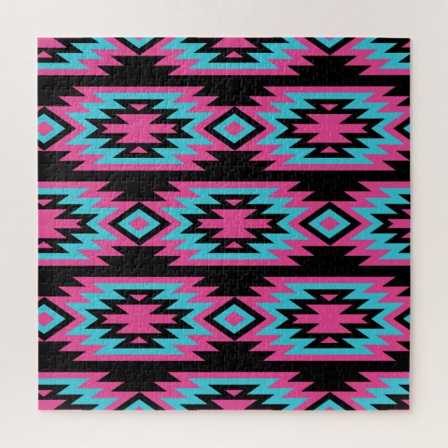Ethnic American Indian: Aztec Motifs. Jigsaw Puzzle (Vertical)