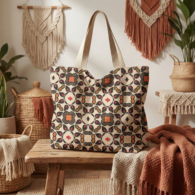 Ethnic Arabesque Geometric Boho Chic Pattern Fabric (Creator Uploaded)