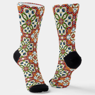ethnic Arabic oriental ornament vintage Socks