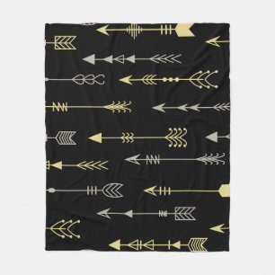 Ethnic Arrow: Seamless Pattern Design Fleece Blanket