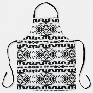 Ethnic Aztec, Vintage Striped Pattern. Apron