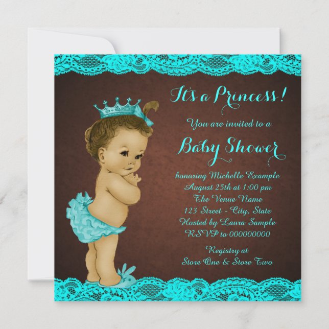 Ethnic Baby Shower Invitation (Front)