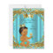 Ethnic Baby Shower Prince Gold Teal Aqua