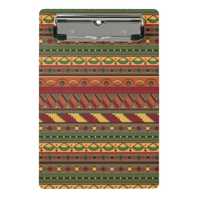Ethnic background mini clipboard (Front)
