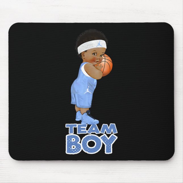 Ethnic Basketball Team Boy Baby Mouse Mat (Front)