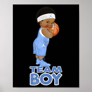 Ethnic Basketball Team Boy Baby Poster