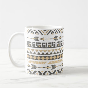 Ethnic Beige Seamless: Vintage Pattern Coffee Mug