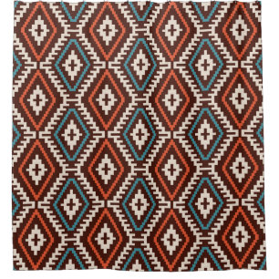 Ethnic Bohemian Fashionable Seamless Ornament Shower Curtain