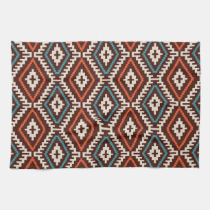 Ethnic Bohemian Fashionable Seamless Ornament Tea Towel