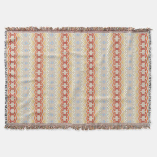 Ethnic bohemian style geometric pattern. throw blanket