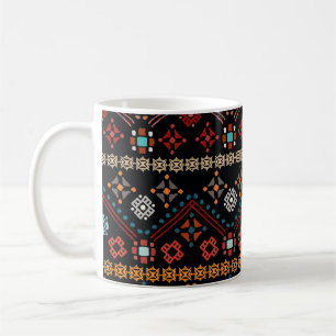 Ethnic Boho: Colourful Tribal Seamless. Coffee Mug