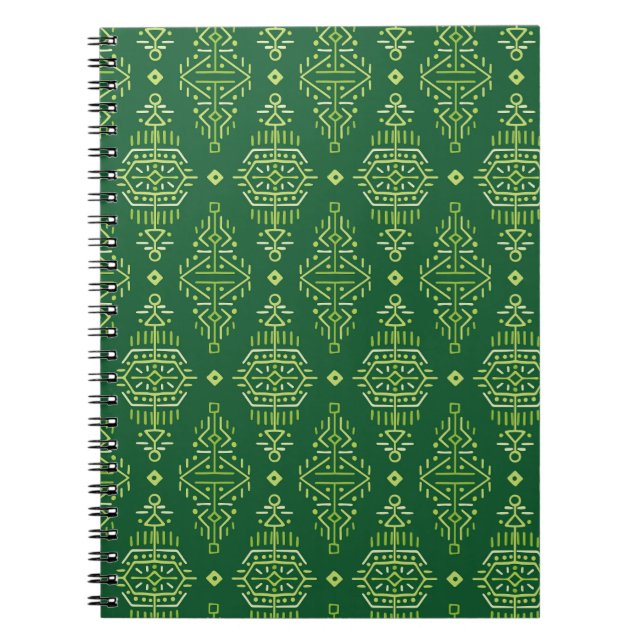 Ethnic Boho: Creative Tribal Seamless. Notebook (Front)