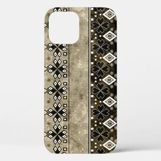 Ethnic Boho Grunge: Colourful Pattern iPhone 12 Case